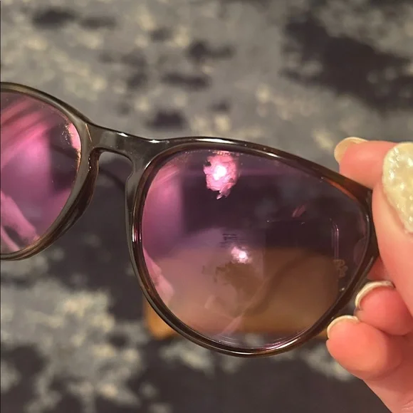 Kids Ray-Ban Tortoise ERIKA Shell Sunglasses with Tan Case - Picture 3 of 13